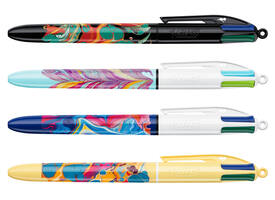 Balpen Bic 4kleuren medium Hydro ass