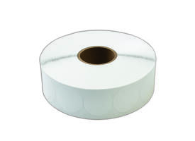 Etiket 35x35mm rond wit permanent k45, 2000rl