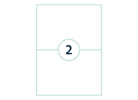 Etiket Rillprint 210x148mm 200st