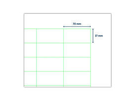 Etiket Rillprint 70x37mm 2400st