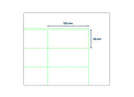 Etiket Rillprint 105x148mm 400st