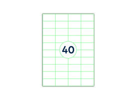 Etiket Rillprint 52.5x29.77mm 40st hittebestendig (1000)