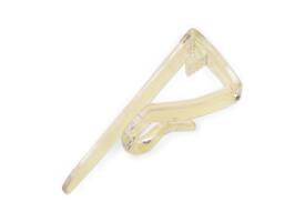 Vaasclip transparant, circa 40x15mm