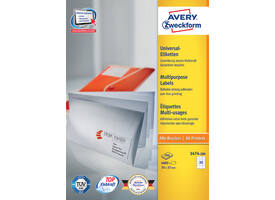 Etiket Avery 3474-200 70x37mm wit 4800 stuks