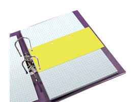 Scheidingsstrook Oxford Duo 240x105mm geel 60 stuks