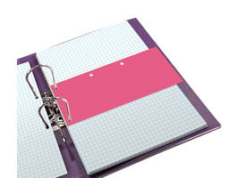 Scheidingsstrook Oxford duo 240x105mm roze 60 stuks
