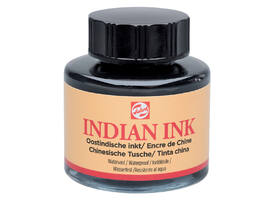 Oost-Indische inkt Talens zwart 30ml