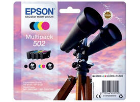 Inktcartridge Epson 502 T02V6 zwart + 3 kleuren