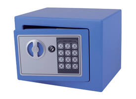 Kluis Pavo mini elektronisch 230x170x170mm blauw
