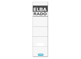 Rug-insteekkaart Elba Rado breed 44x159mm wit 10 stuks