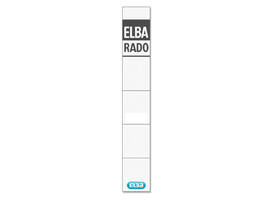 Rug-insteekkaart Elba Rado smal 24x159mm wit 10 stuks