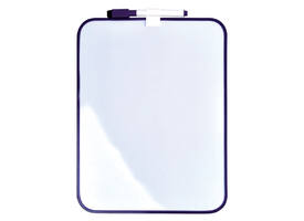 Whiteboard Desq 21.5x28cm + marker paars profiel