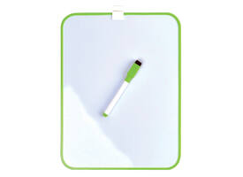 Whiteboard Desq 21.5x28cm + marker groen profiel