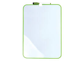 Whiteboard Desq 24x34cm + marker groen profiel