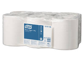 Poetspapier Tork M2 Basic Universal 1-laags 300m wit 120155
