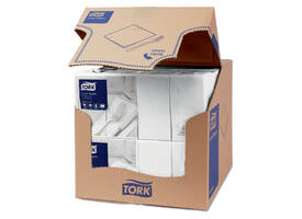Lunchservet Tork Advanced 1/8 vouw 2-laags 328x325mm 200 vel wit 477402