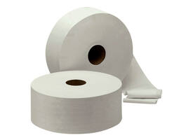 Toiletpapier Cleaninq T1 jumbo groot 2-laags 6x380m wit