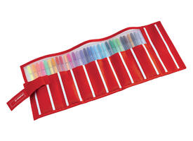 Fineliner STABILO pen 68/30 rollerset rood assorti set à 30 stuks