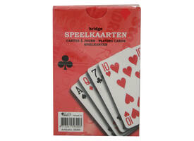 Speelkaarten premium rood