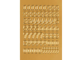 Etiket HERMA 4184 12mm getallen 0-9 goudfolie 66 stuks