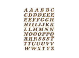 Etiket HERMA 4192 8mm letters A-Z goudfolie 61 stuks