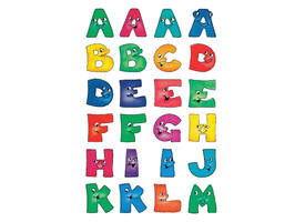 Etiket HERMA 4194 28mm letters a-z gezichten 48 stuks