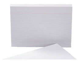 Systeemkaart Aurora 150x100mm lijn met rode koplijn 210gr wit 100 vel