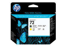 Printkop HP C9384A 72 geel + mat zwart
