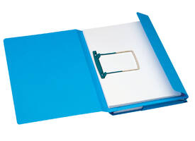 Combimap Secolor folio 1 klep recycled 250gr blauw