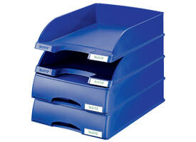 Brievenbak Leitz Plus met lade A4 maxi blauw