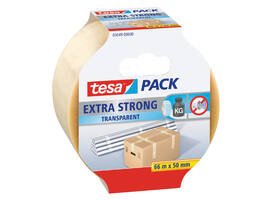 Verpakkingstape tesapack® Extra Strong 66mx50mm pvc transparant