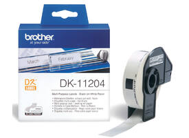 Etiket Brother DK-11204 multifunctioneel 17x54mm 1 rol á 400 stuks wit