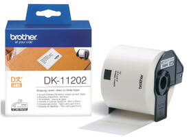 Etiket Brother DK-11202 verzendlabel 62x100mm 1 rol á 300 stuks wit