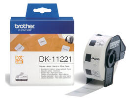 Etiket Brother DK-11221 vierkant 23x23mm 1 rol á 1000 stuks wit
