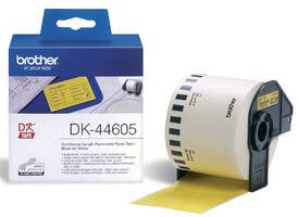 Etiket Brother DK-44605 doorlopend 62mm 1 rol á 30m geel