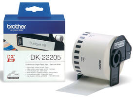 Etiket Brother DK-22205 doorlopend 62mm 1 rol á 30m wit