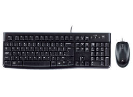 Toetsenbord- en muisset Logitech MK120 bedraad QWERTY zwart