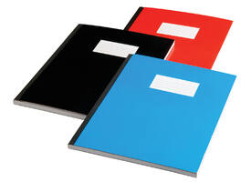 Schrift Qbasic met harde kaft A4 160blz lijn assorti