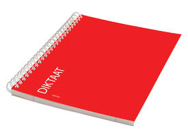 Schrift Qbasic dictaat A5 spiraal lijn 160blz 70gr rood