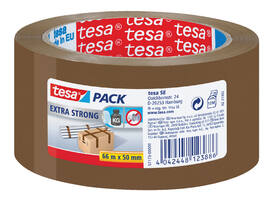 Verpakkingstape tesapack® Extra Strong 66mx50mm PVC bruin