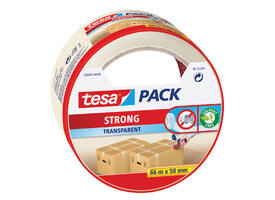 Verpakkingstape tesapack® Strong 66mx50mm transparant