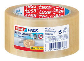 Verpakkingstape tesapack® Extra Strong 66mx50mm transparant