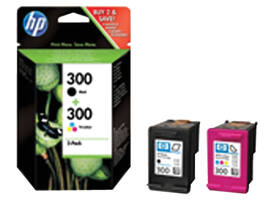 Inktcartridge HP CN637EE 300 zwart + kleur