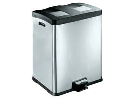 Pedaalemmer EKO Rejoice 2x30 liter mat rvs