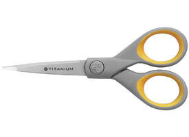 Kantoorschaar Westcott 130mm met softgrip titanium