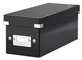 CD-opbergdoos Leitz Click & Store WOW  gerecycled karton 143x136x352mm zwart