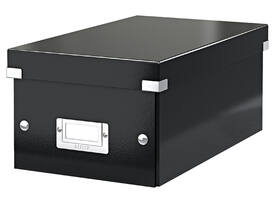 DVD-opbergdoos Leitz Click & Store WOW  gerecycled karton 206x147x352mm zwart