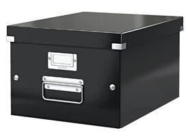 Opbergdoos Leitz Click & Store WOW middel gerecycled karton 281x200x370mm zwart