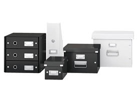 CD-opbergdoos Leitz Click & Store WOW  gerecycled karton 143x136x352mm wit