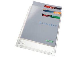 Showtas Leitz Premium copy safe 0.17mm PVC Expansievouw glashelder 10 stuks